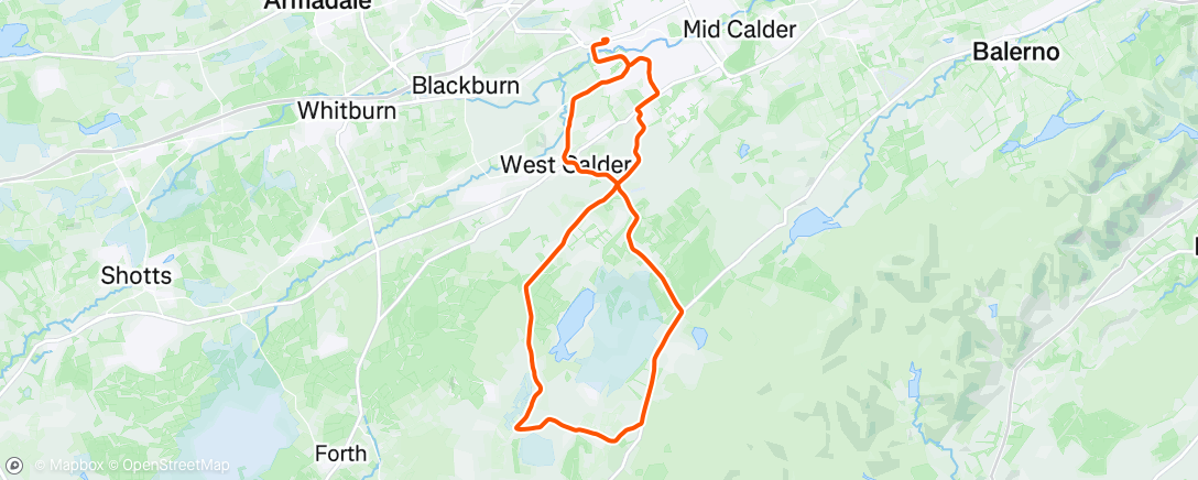 Map of the activity, Morning Ride