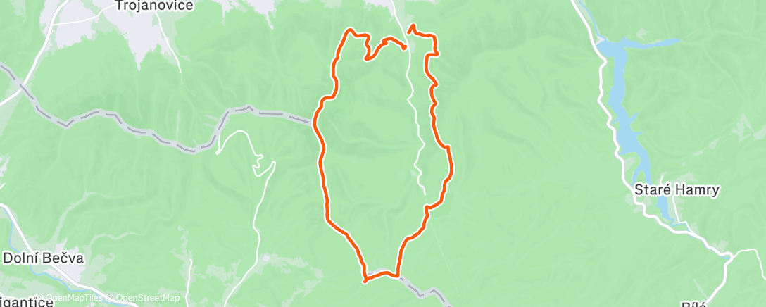 Peta aktivitas, Lunch Hike