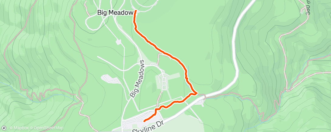 Map of the activity, Family hike visitor center to camp