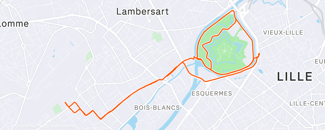 Map of the activity, Goodrun enneigé