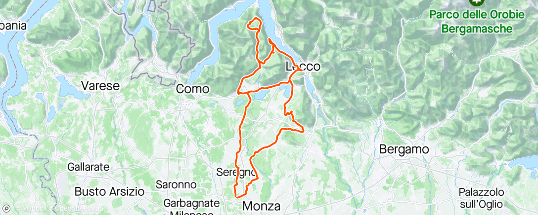 Map of the activity, Male alle Gambe