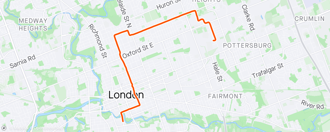 Map of the activity, Commute 386