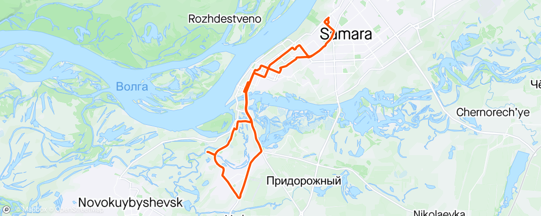 Map of the activity, Funny lakes ride