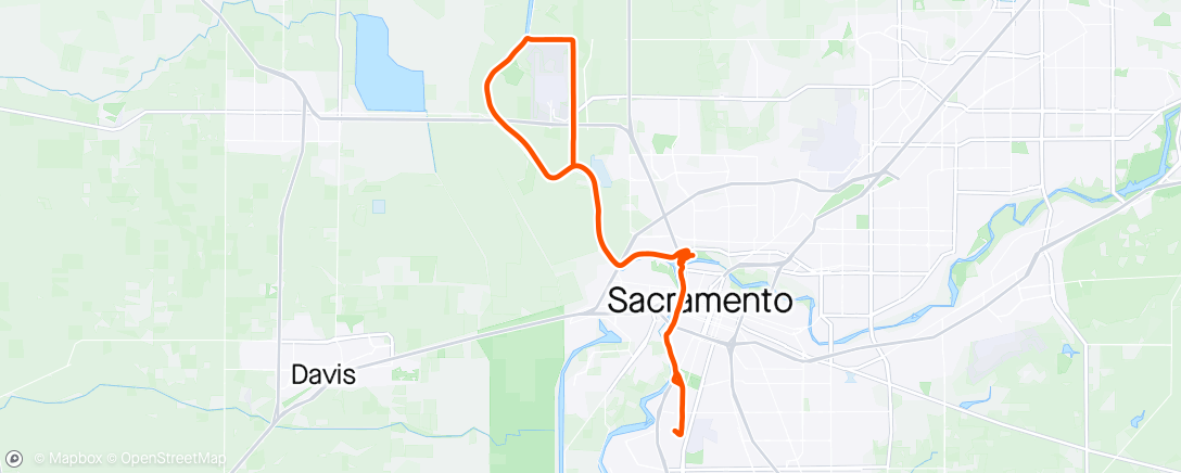 Map of the activity, Pre-Pre-Lunch Ride