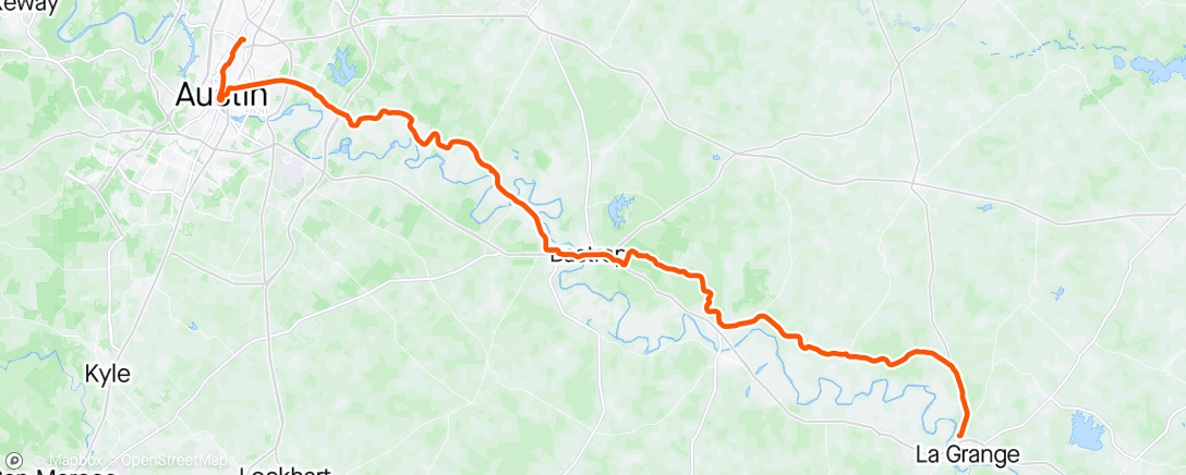 Map of the activity, 2024 MS150 - DAY 1