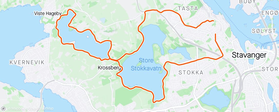 Map of the activity, Styrke & rolig lang tur 🏋️‍♂️🏃‍♀️‍➡️💦💦