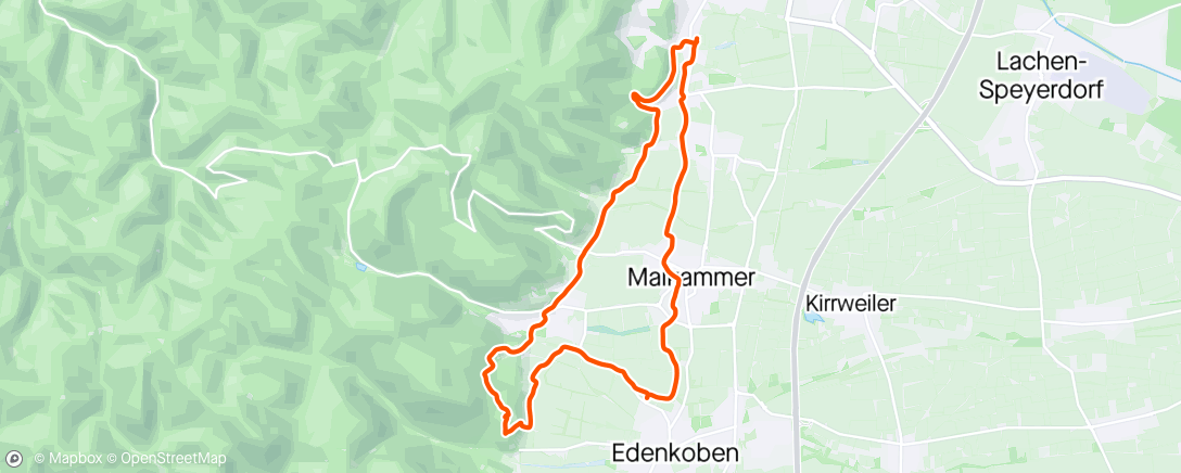 Map of the activity, Schöne Wanderung um Hambach in netter Gesellschaft 😎🌞👍🥂