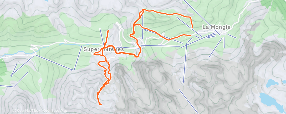 Carte de l'activité Morning Backcountry Ski