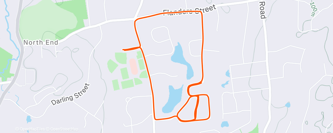 Map of the activity, Morning Run