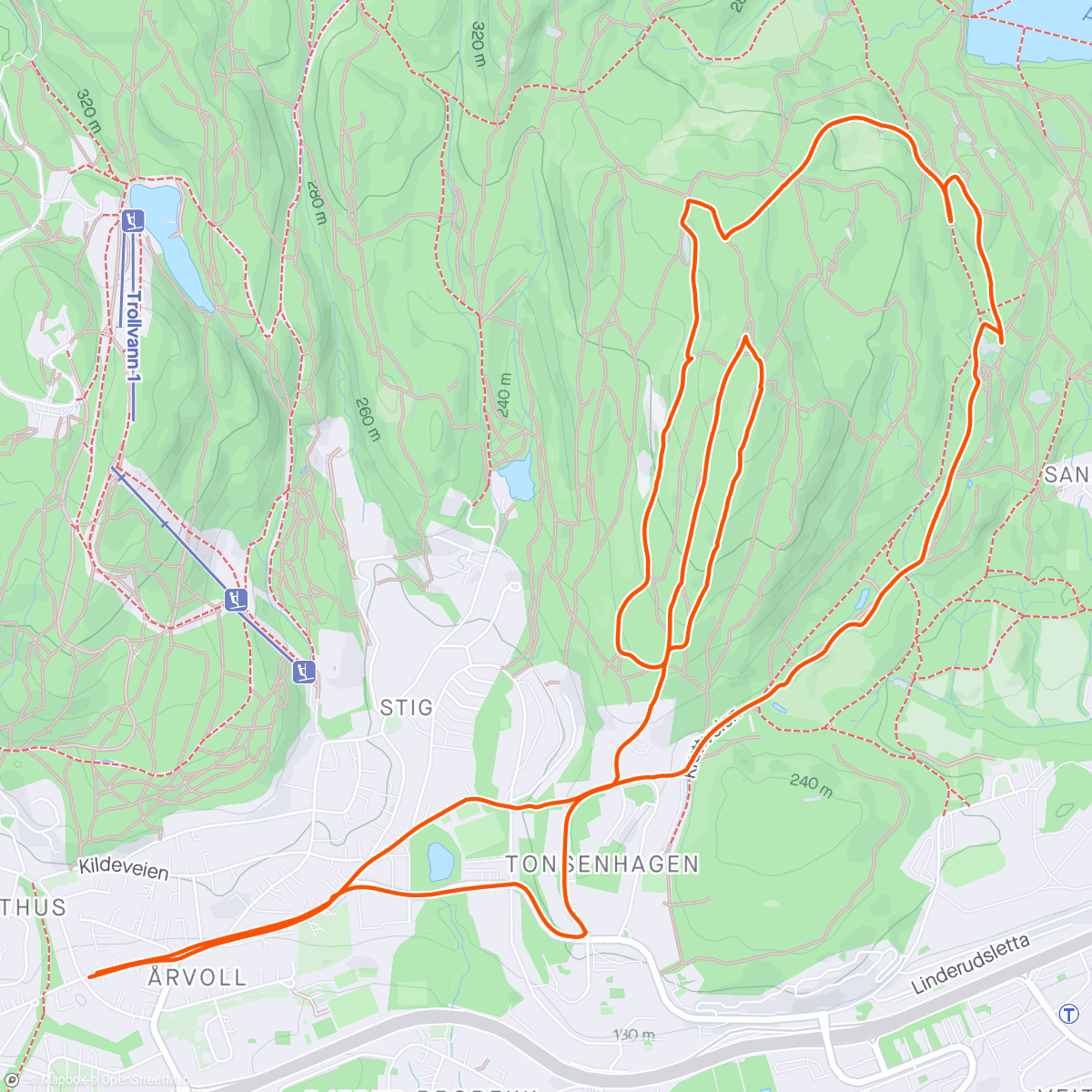 Map of the activity, Sti-lunsj med S ☀️