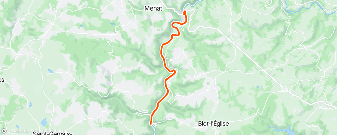 Mapa de la actividad, Canoë le matin