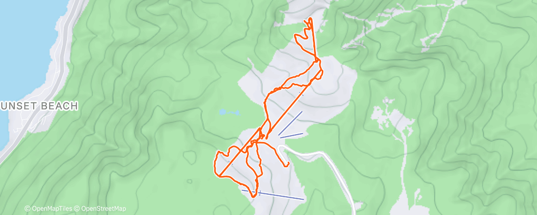 Map of the activity, Blue bird day