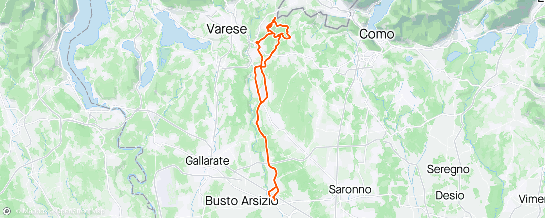 Map of the activity, Cantello e serpentello per un giro sempre bello