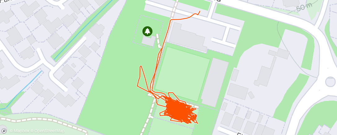 Map of the activity, Tythe 5 a side
