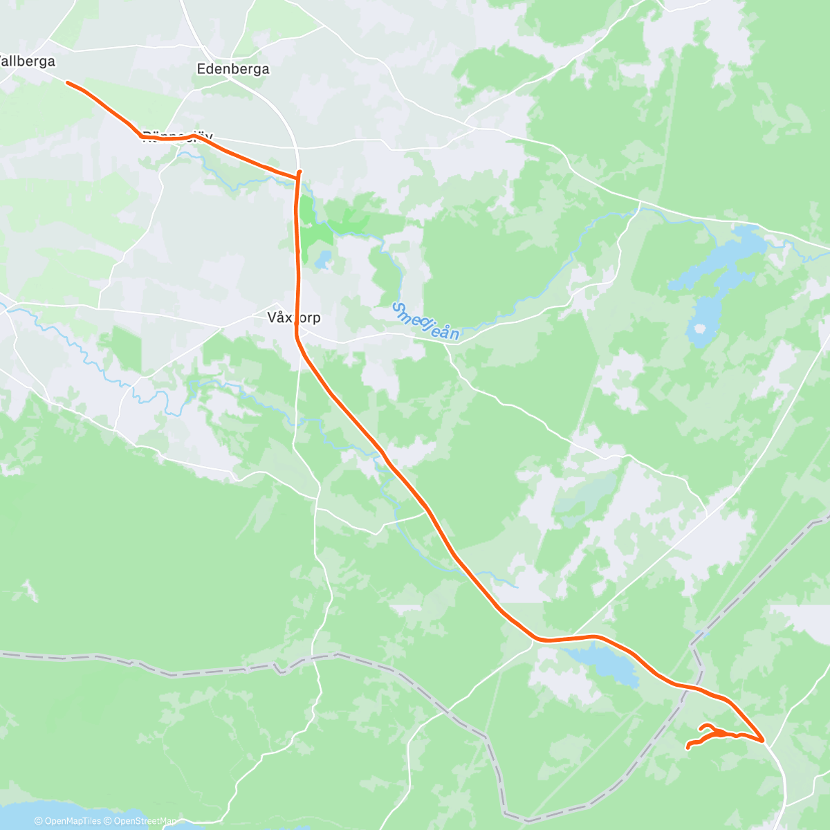 Карта физической активности (Hyttetur 🇸🇪)