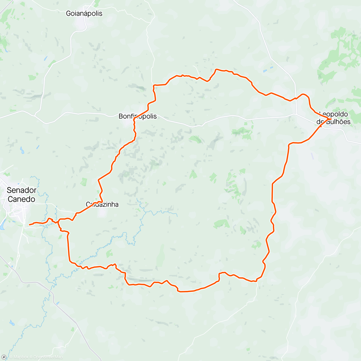 Mapa da atividade, Go Ride 16
