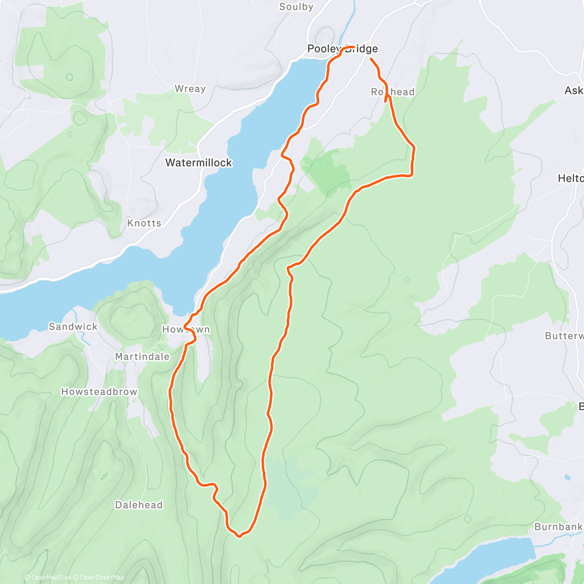 Map of the activity, Last big dollop of mtn fresh air for 2025