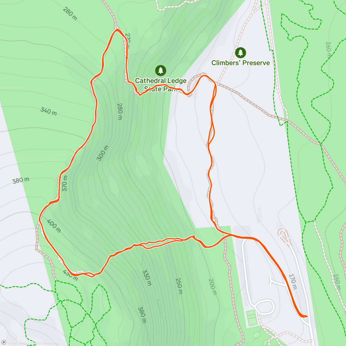 Map of the activity, A few laps of Whitehorse