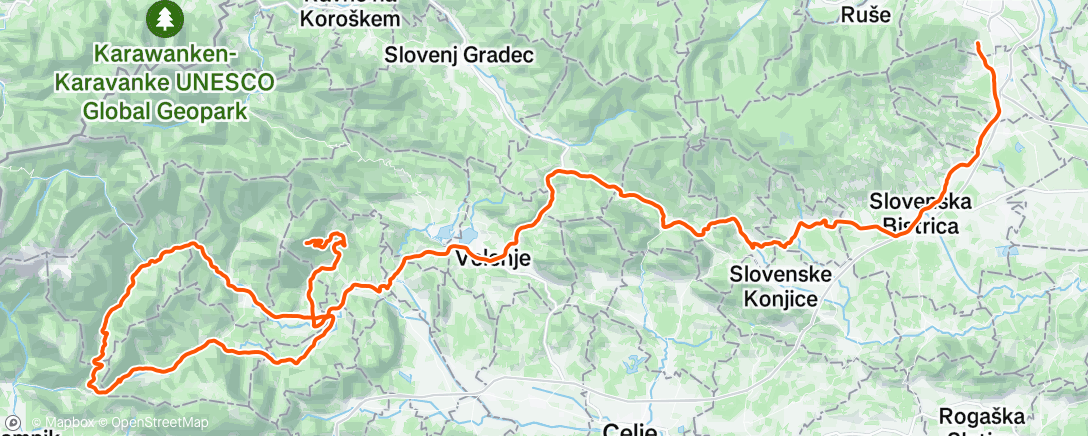 Map of the activity, Stage 4 - Tour of Slovenia