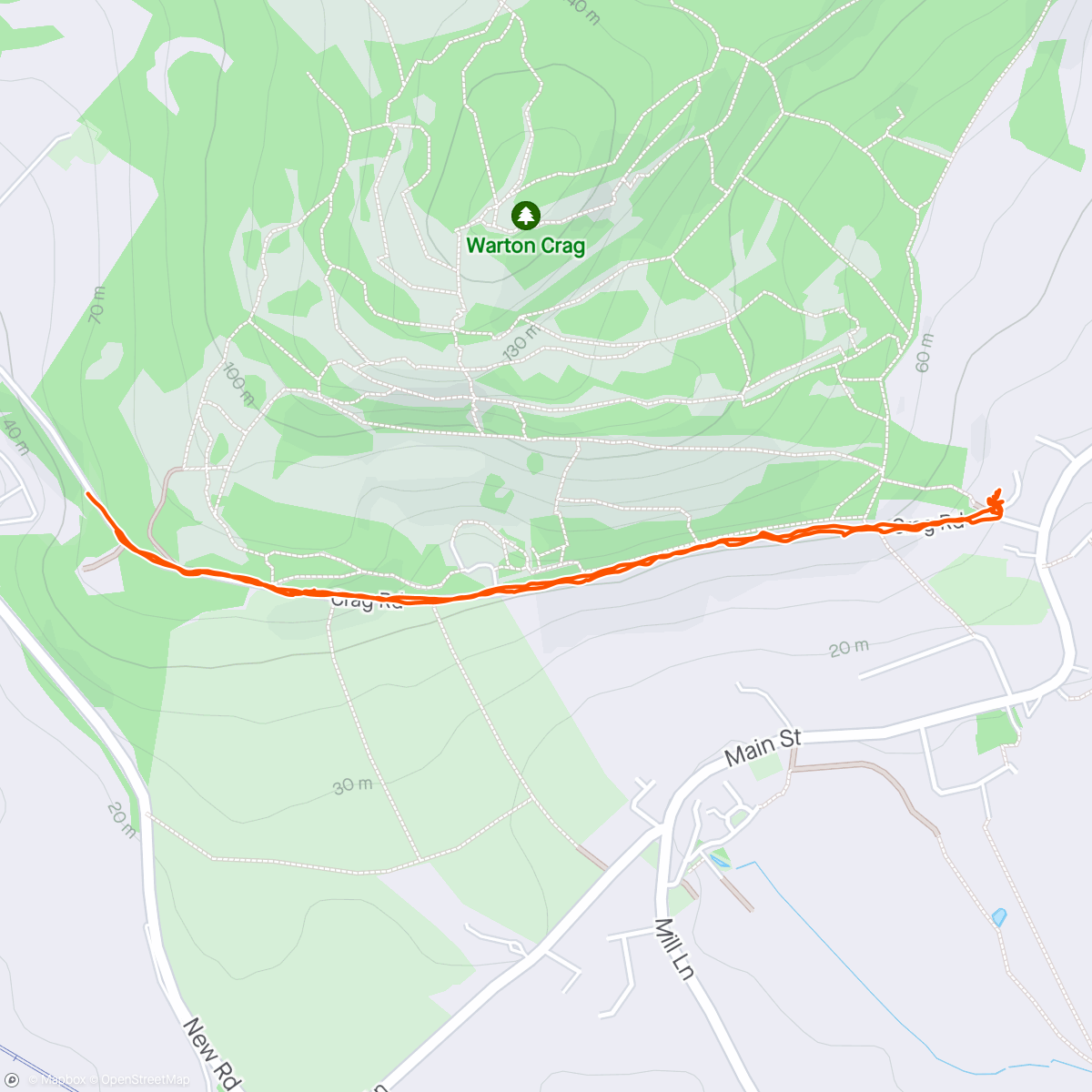 Map of the activity, Warton