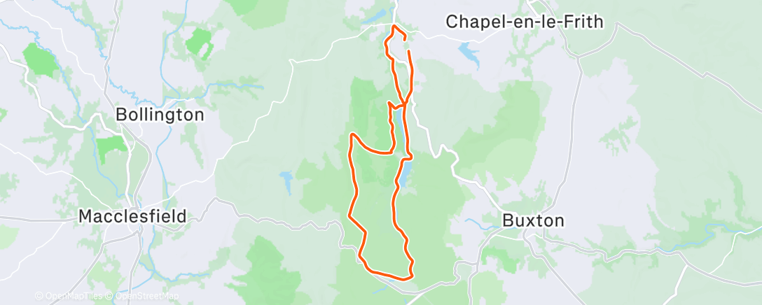 Map of the activity, Morning Run