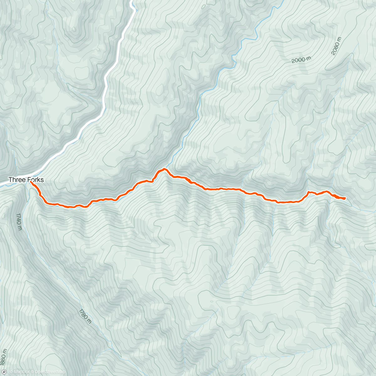 Map of the activity, ♨️ Fifth Water hot springs trail