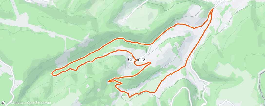 Map of the activity, Traillauf am Morgen
