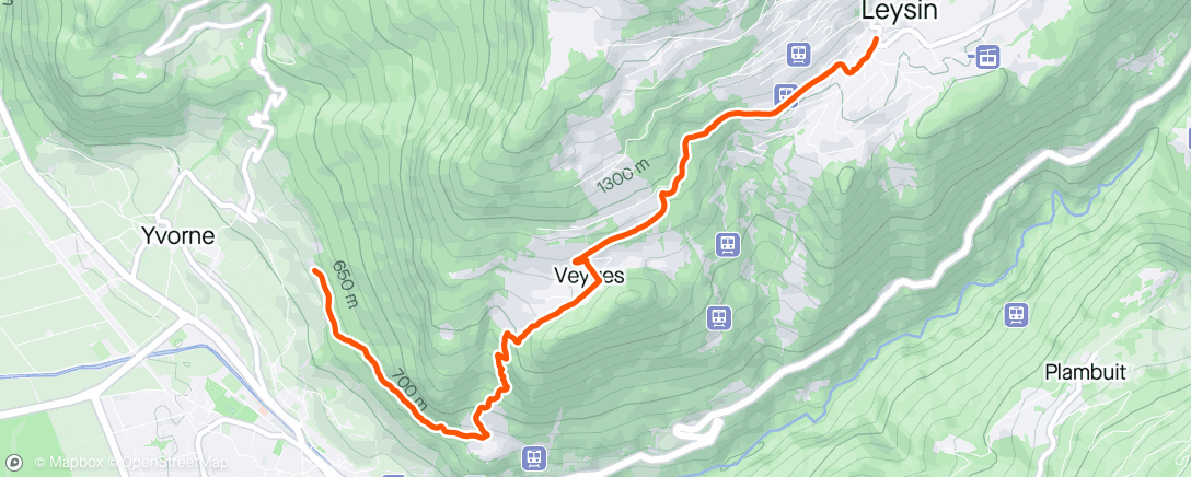 Map of the activity, Traillauf am Morgen