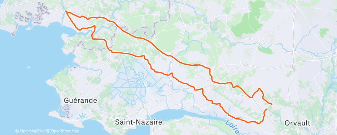 Map of the activity, Sortie vélo le matin