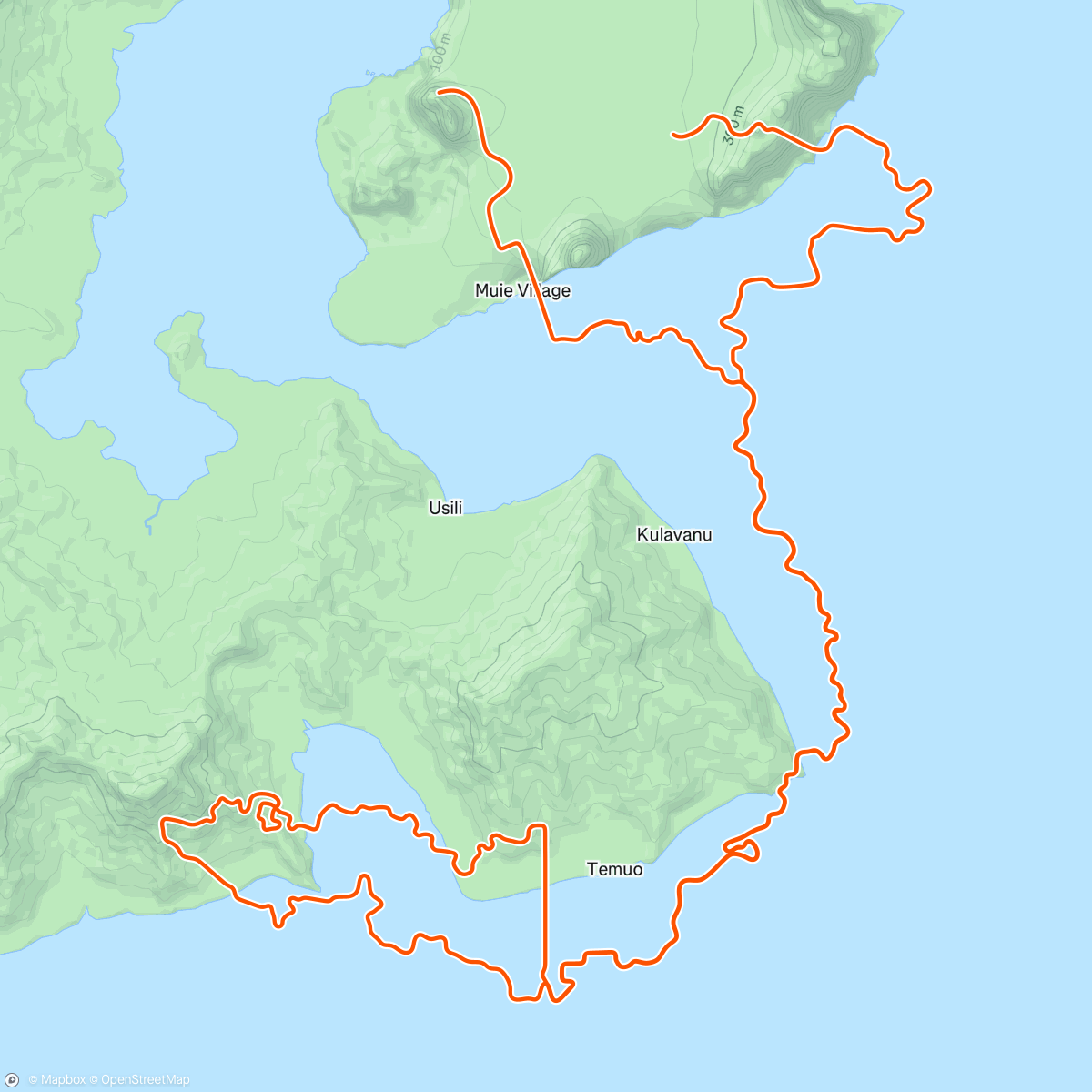 Map of the activity, Zwift - 1 x 30 metabolic / 1 x 10min Z4 on Itza Climb Finish in Watopia