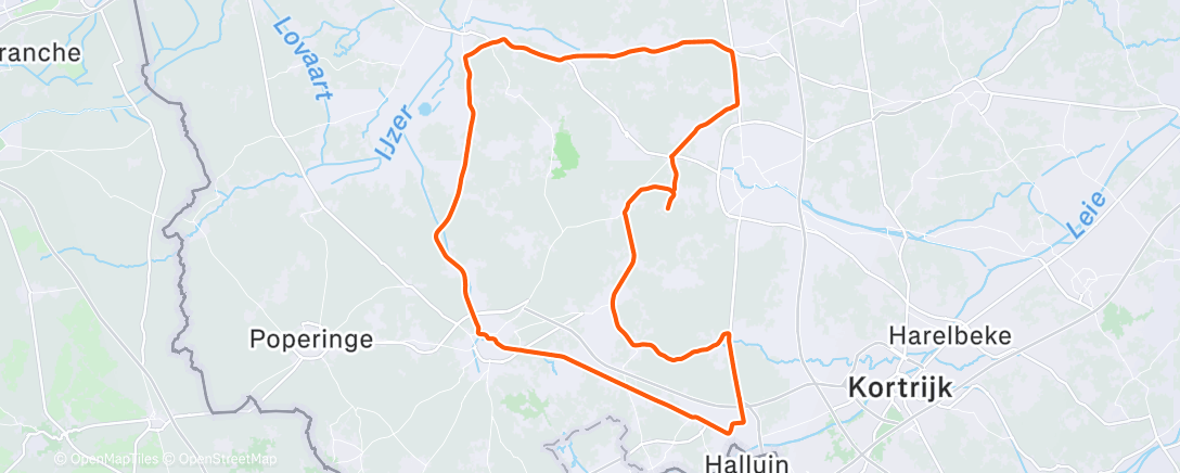 Mappa dell'attività Morning Ride