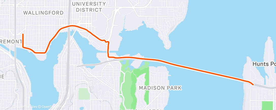 Карта физической активности (Morning Ride)