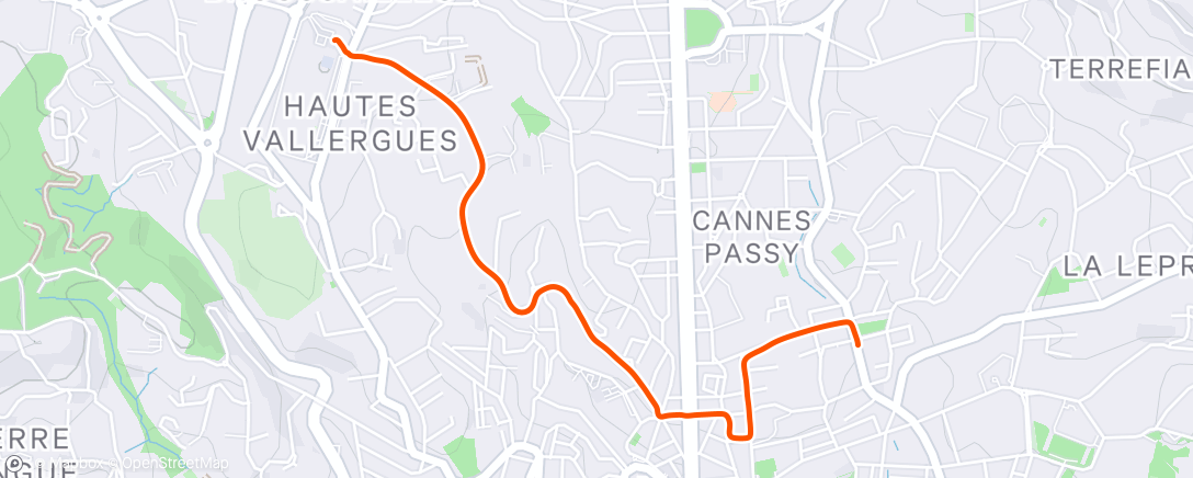 Map of the activity, Morning Ride