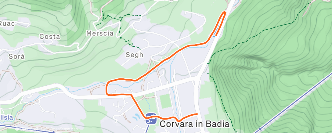 Map of the activity, Marche dans l'après-midi