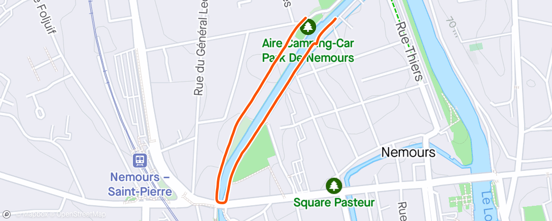 Kaart van de activiteit “Course à pied le matin”