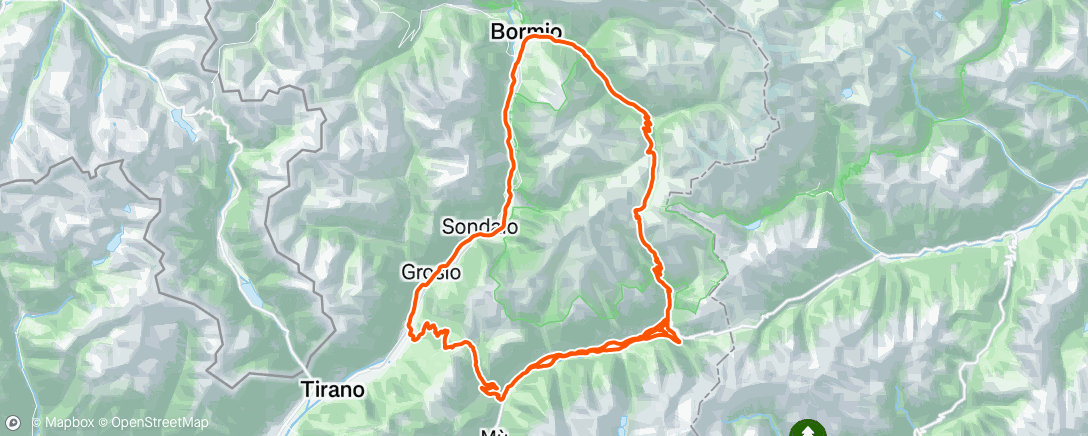 Map of the activity, GF Gavia e Mortirolo (12°)