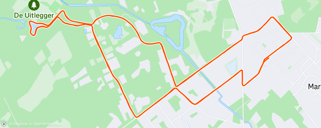 Map of the activity, 10 Miles “Koen Van Dijck”