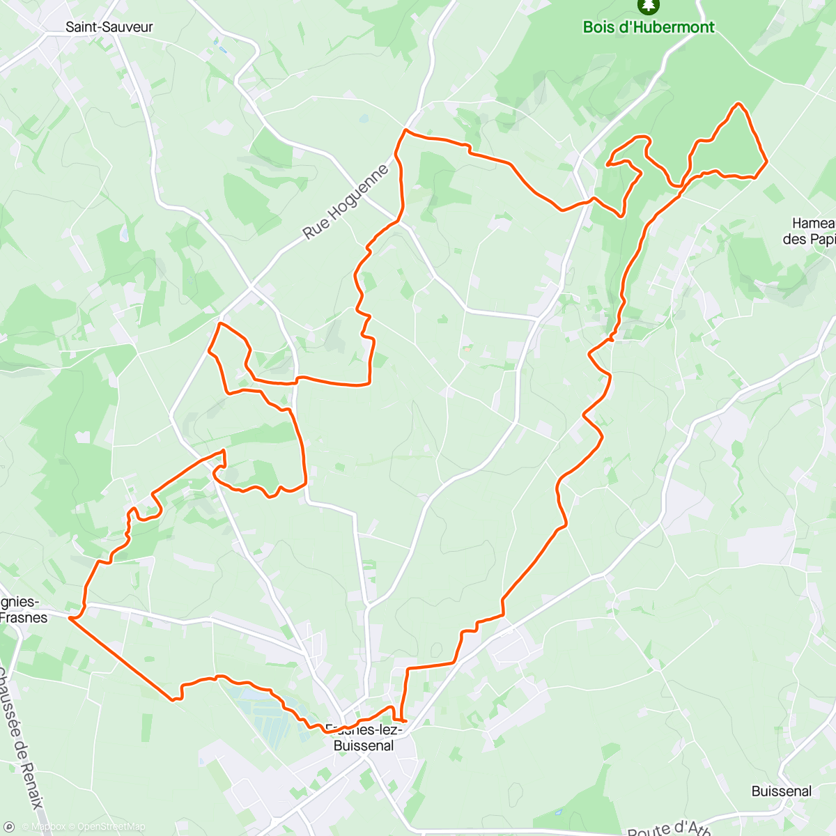Map of the activity, Flowraid - duo trail