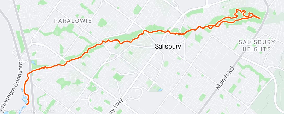 Map of the activity, Salisbury half-mara