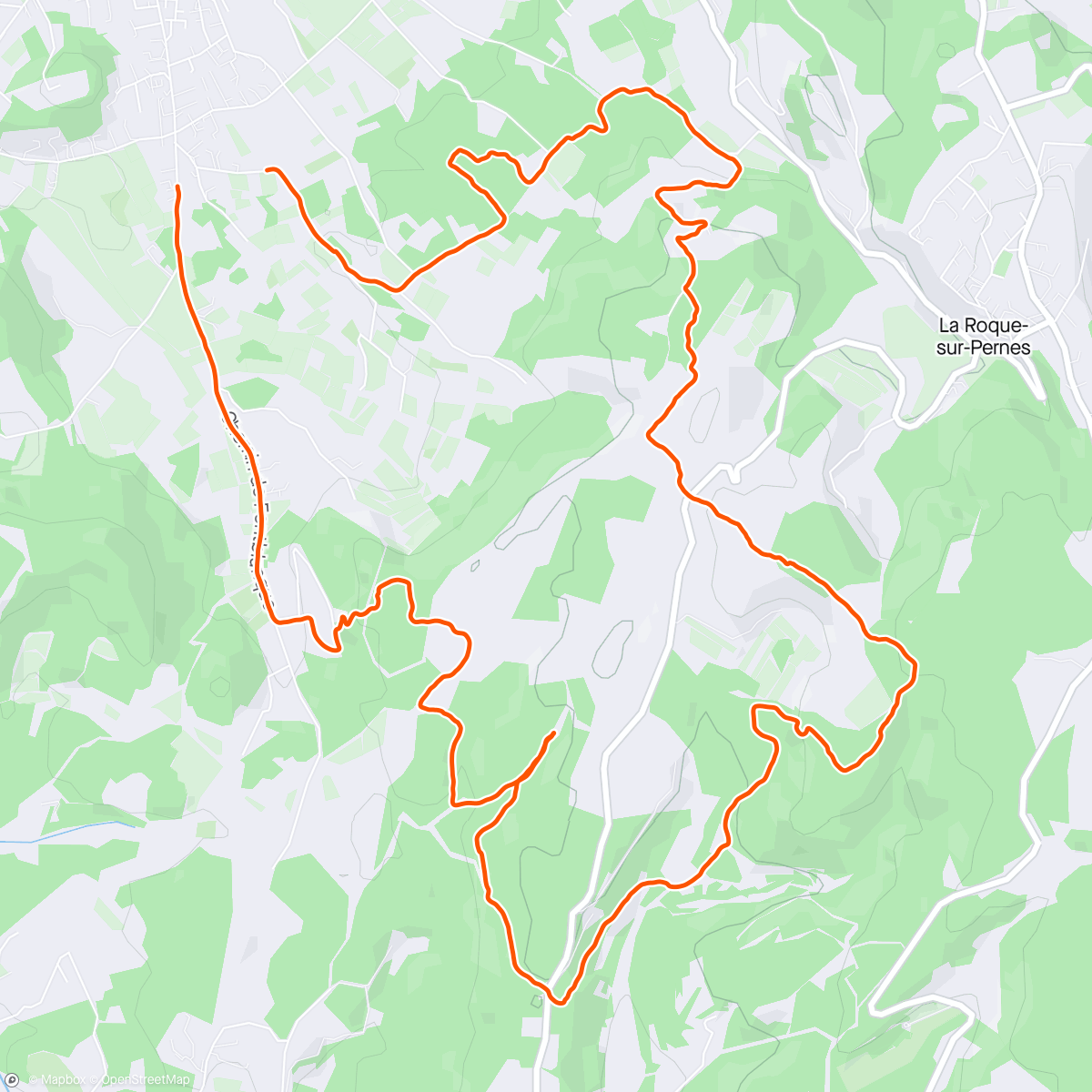 Mapa da atividade, Trail du samedi
