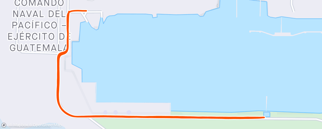 Map of the activity, Tri del Pacífico Run