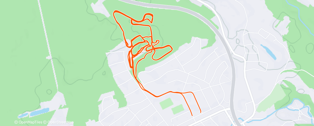 Map of the activity, Morning Mountain Bike Ride