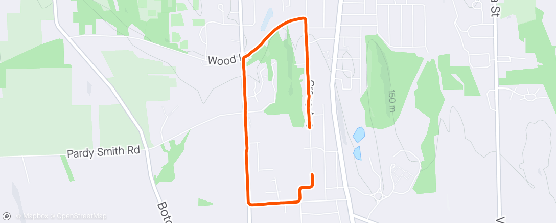 Map of the activity, First run in a minute with eej and brother