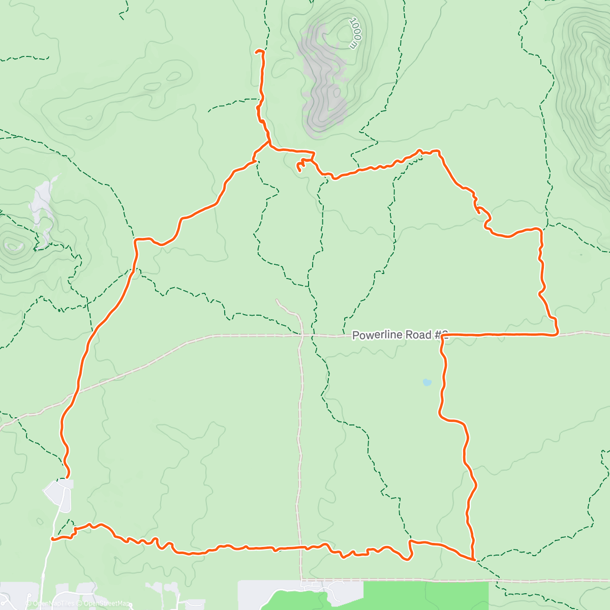 Map of the activity, Brown Ranch
