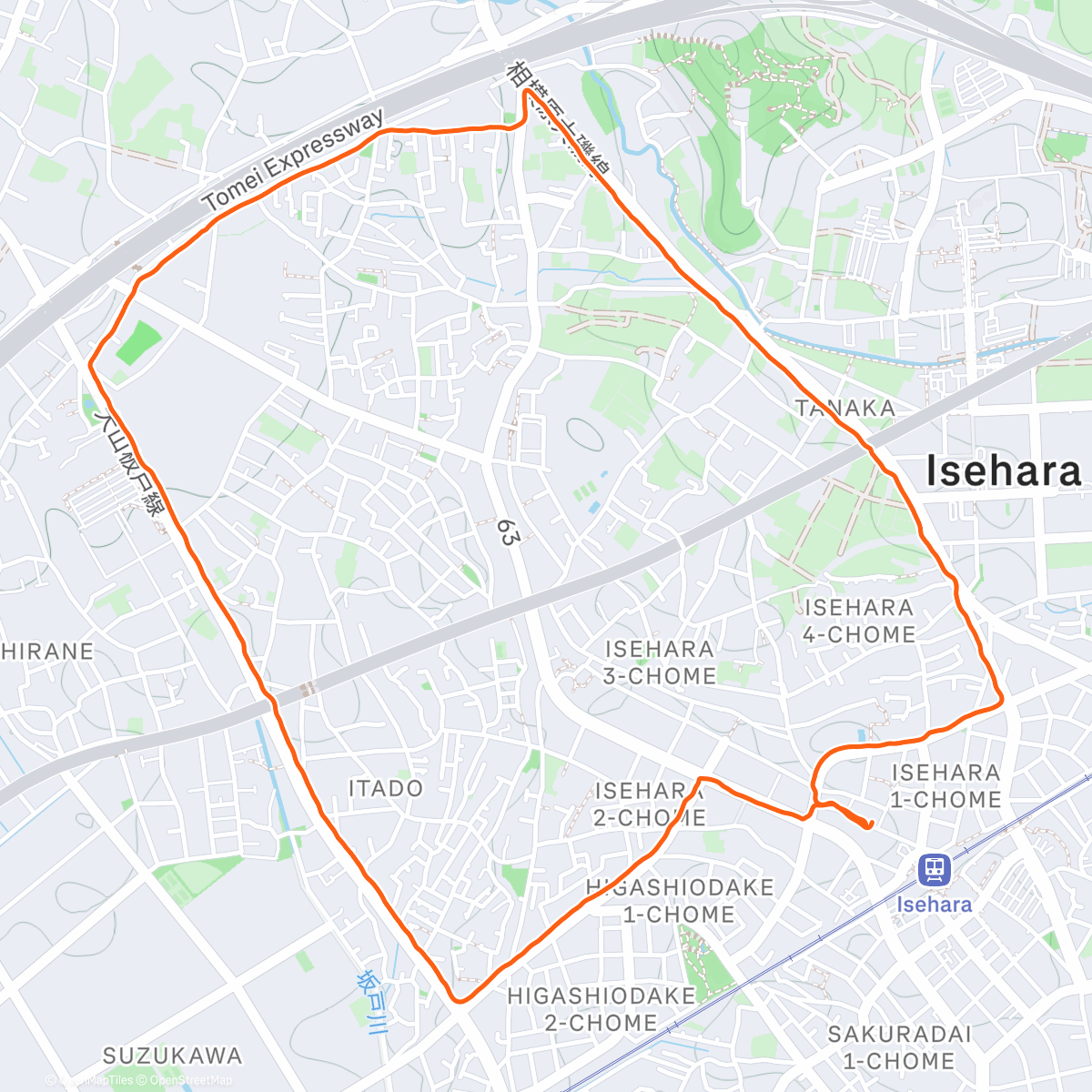 Map of the activity, 中華そばナトリグループラン