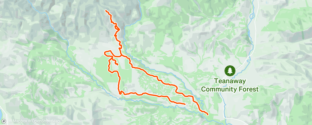 Map of the activity, Lunch Run