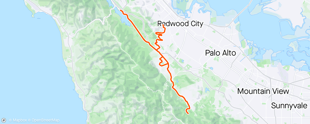 Map of the activity, Pre-Sea Otter Shake Out Ride