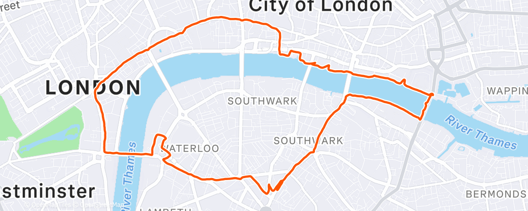 Map of the activity, Morning Run 🇬🇧