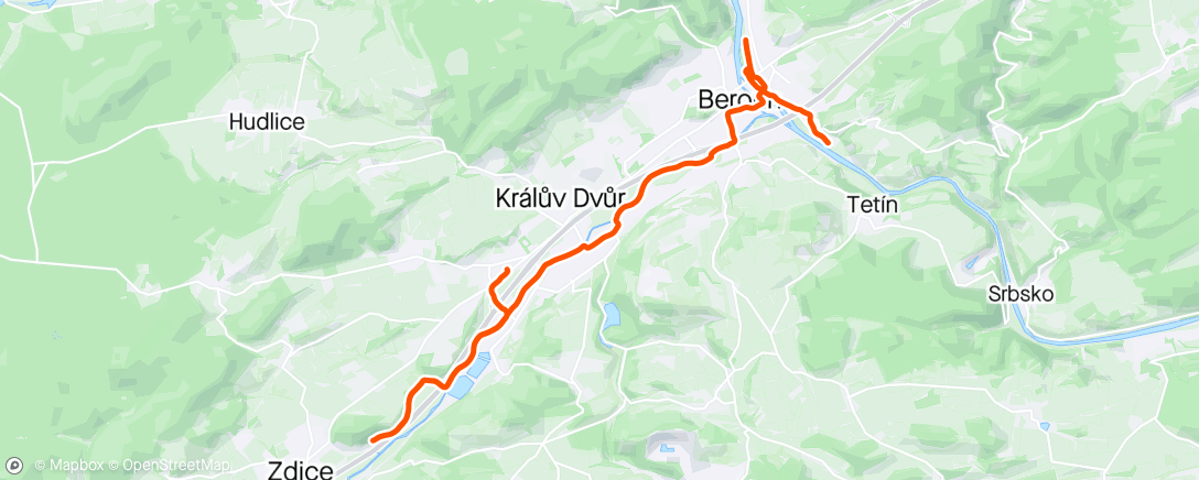Map of the activity, Tempáč
