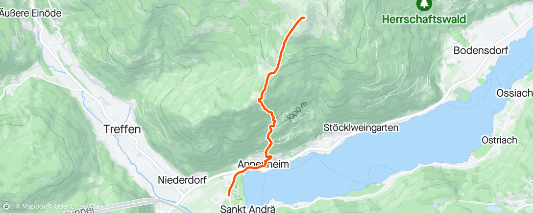Map of the activity, Hike & Fly Gerlitzen 🪂